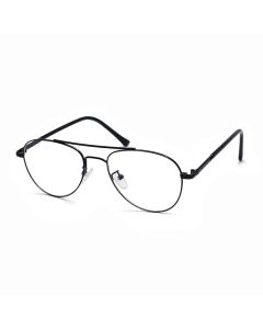 Gunmetal Half Rim Square Glasses