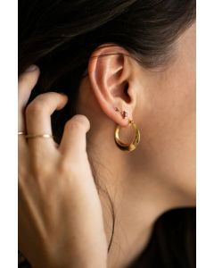 Crystal Gold Earings